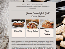 Tablet Screenshot of gardencentercafeandgrill.com